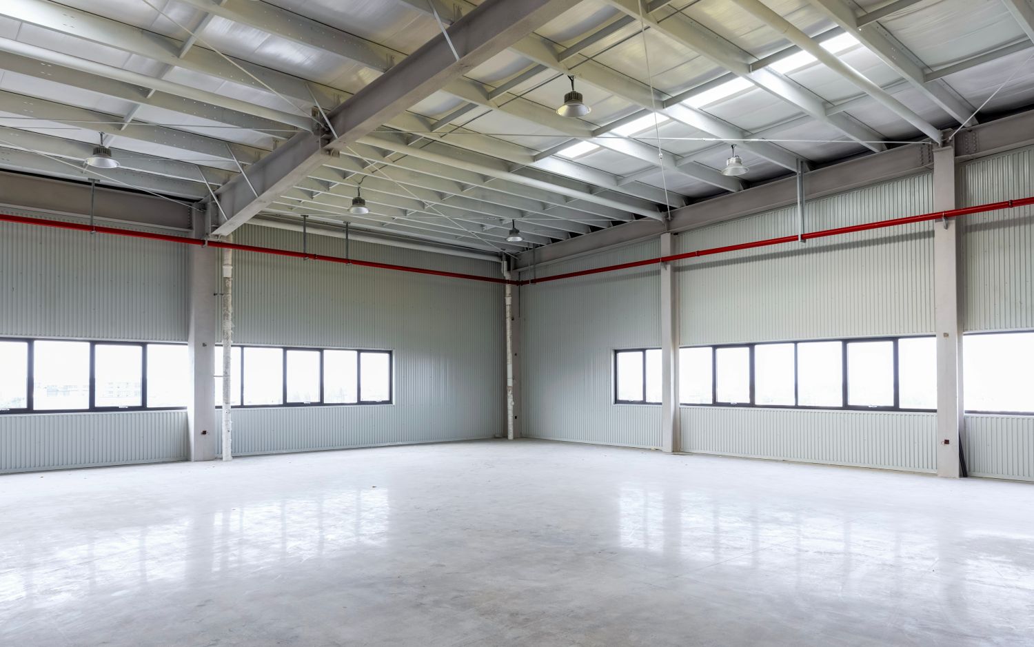industrial warehouse workshop concrete floor