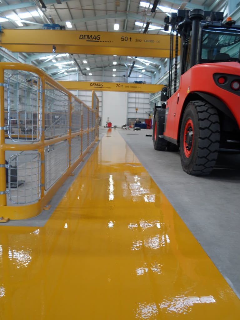 resin factory floor