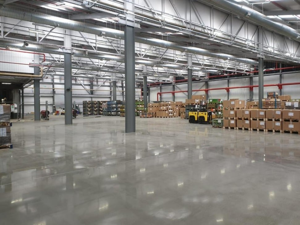 concrete warehouse floor